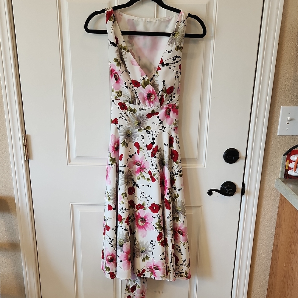 Floral V-neck Dress